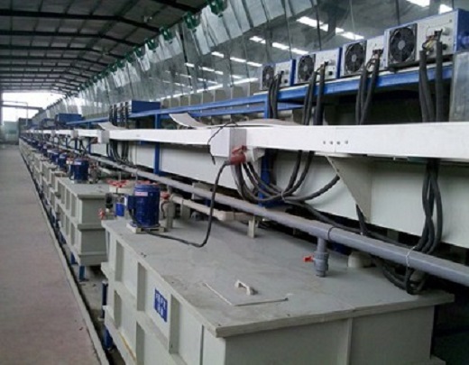 Рулон на рулон производственная линия для нанесения медного покрытия на стальные ленты